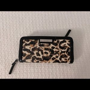 Nine West Leopard Print Zip Top Wallet Women